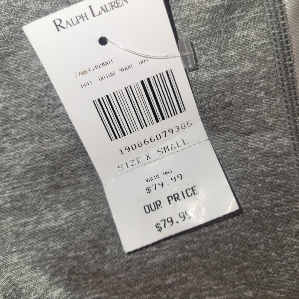 Ralph Lauren Heather Gray Top